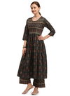MOSKY KURTI PLAZZO Fancy Designer Ethnic Regular Wear Cotton Printed Kurti And Palzzo Stylish Latest Collection